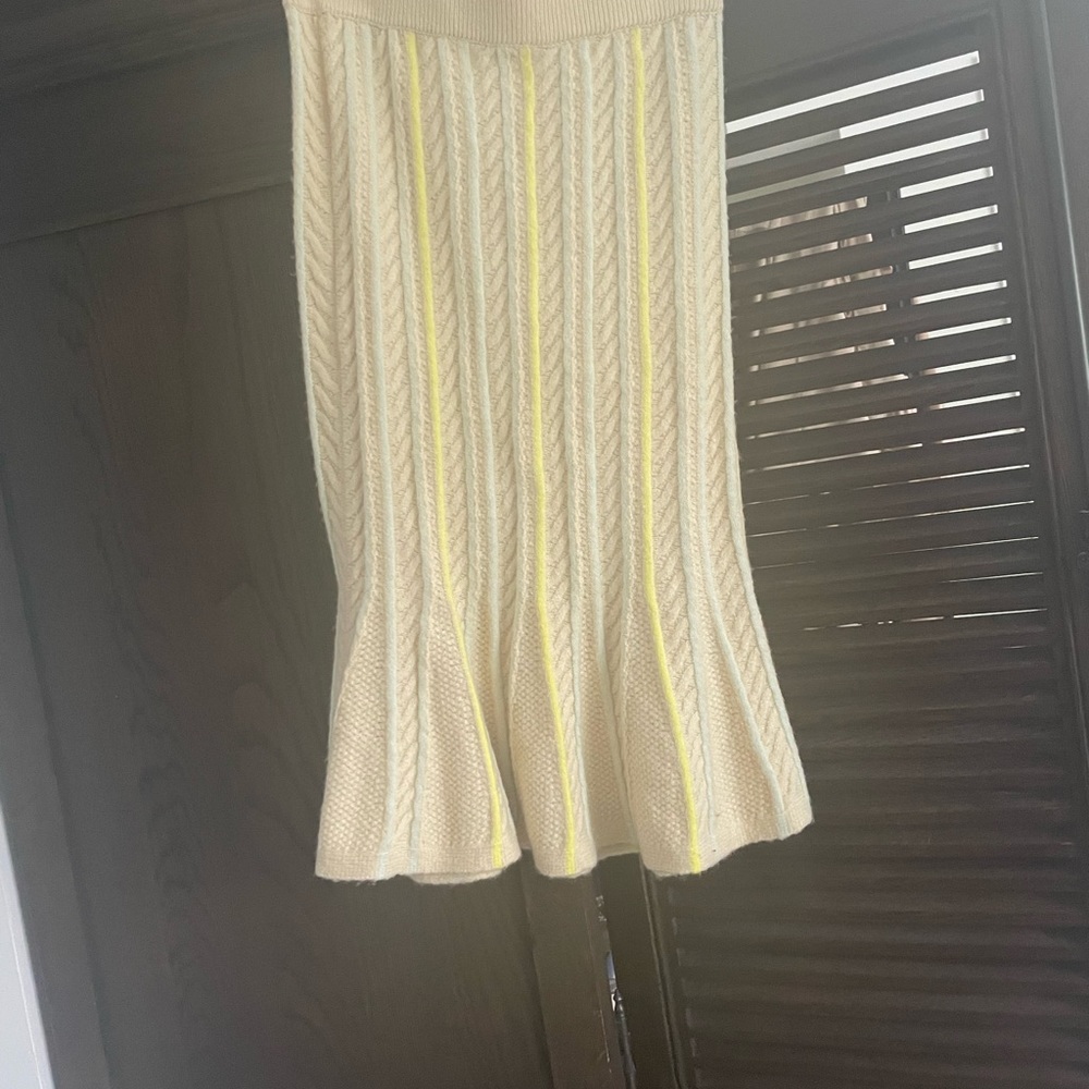 Maeve skirt, from Anthropologie. Small, beige. 22% merino, soft